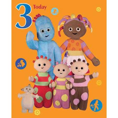 In The Night Garden 3 Today Large 3rd Birthday Card £3.40